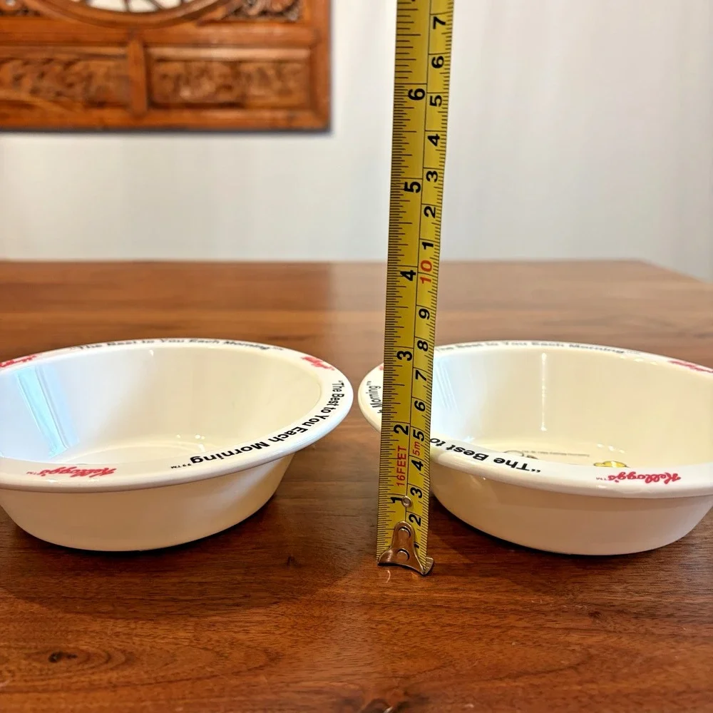 Kelloggs Toucan Sam Froot Loops Rice Krispies Cereal Bowls Set of 2 Vintage 1995